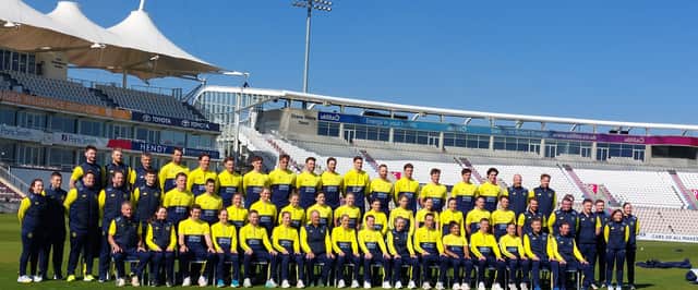 Hampshire County Cricket Club men and women's team get together on the brink of a new season.