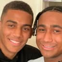 Cardiff City and former Portsmouth College student Andy Rinomhota, left, with his brother Joseph, right, who died in a Thai boxing match last weekend. Pic: Instagram/Andy Rinomhota.