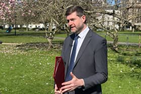 Minister of State for Local Government and English Devolution Jim McMahon speaking during a visit to Southampton on Tuesday, April 1