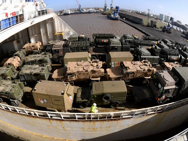 The spectacle of military vehicles returning to the UK via the Port of Immingham was something to behold. 