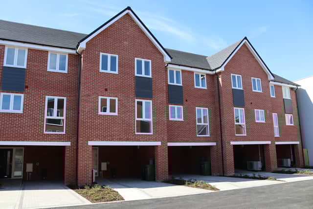 The new homes have now been completed in place of the former Odeon cinema in North End. (Credit: VIVID)
