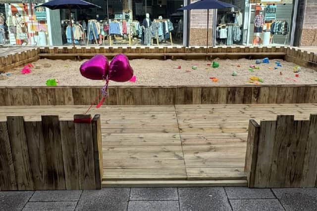 Whiteley’s beloved sand pit has today reopened after having a revamp ahead of the Easter holidays.