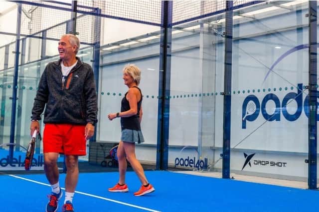 A padel court, similar to the one pictured, could soon be opening in Fareham