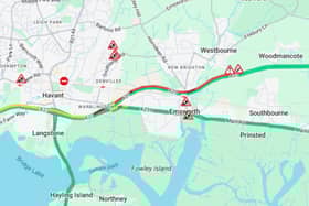 Delays on the A27 this morning.