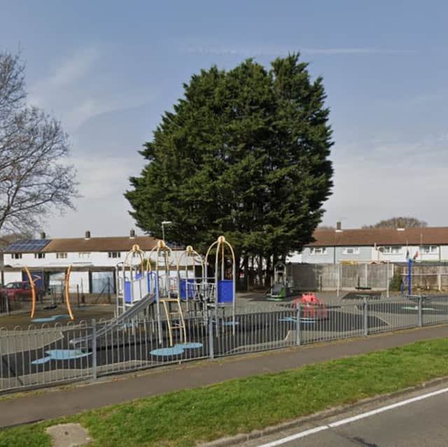 The police received reports of a man urinating in a children's playground St Nicholas Avenue in Gosport