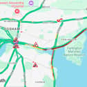 Traffic is building on the A37 westbound this morning