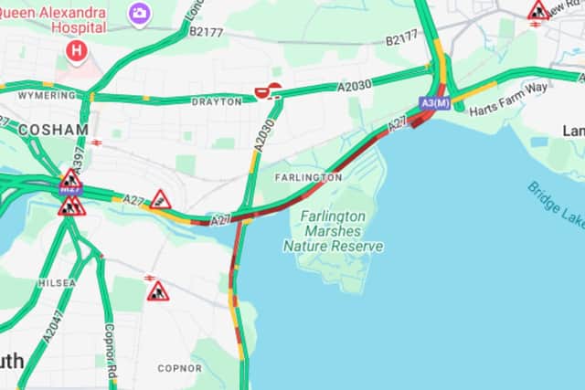 Traffic is building on the A37 westbound this morning