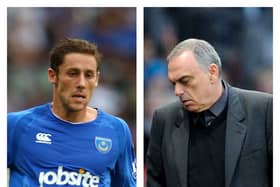 Former Pompey midfielder Michael Brown, left, and ex-Blues boss Avram Grant