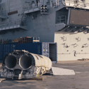 HMS Prince of Wales is due to be deployed to the Indo-Pacific region later this month, with Royal Navy sailors at HMNB Portsmouth carrying out emergency scenario training drills.