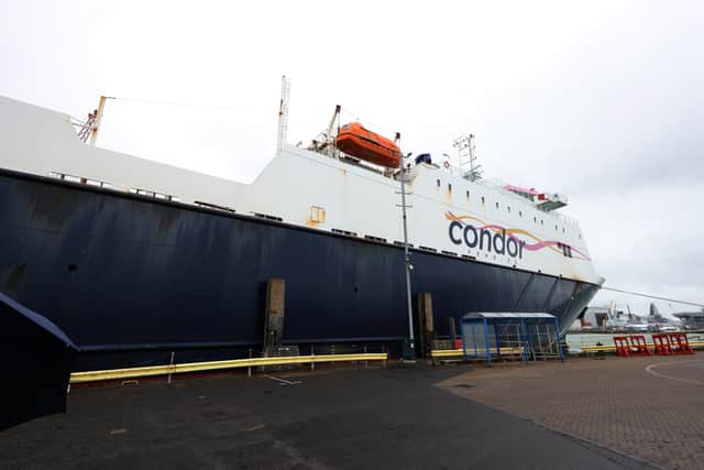 MV Commodore Goodwill, operated by Condor Ferries, has been put up for sale for 14m Euros.