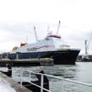 Condor Ferries vessel MV Commodore Goodwill has been put up for sale as she ends her unsung career transporting goods between Portsmouth and the Channel Islands. Pictured if the ferry in Portsmouth International Port on Friday 28th March 2025.
