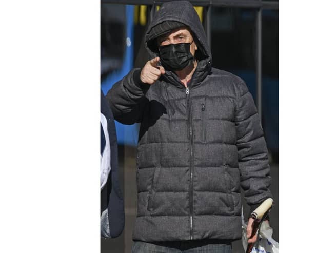 Terence Bennett at Portsmouth Magistrates Court after being found guilty of found guilty of sexually assaulting his pet dog after a neighbour saw him abusing the animal through a gap in his curtains.
