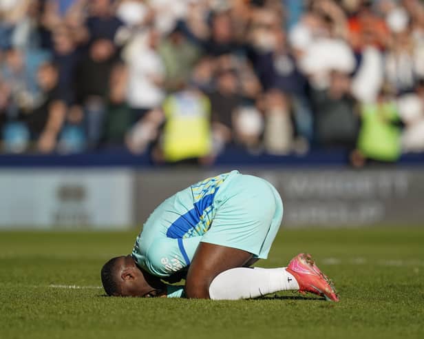Christian Saydee agonises over yet another Pompey defeat on their travels, this time at Millwall on Saturday. Picture: Jason Brown/ProSportsImages