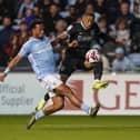 Cohen Bramall on the charge in Pompey's 1-0 defeat at Coventry. Picture: Jason Brown/ProSportsImages