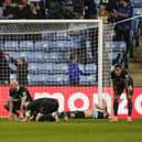 Pompey are floored by Coventry's 94th-minute winner last night. Pic: Jason Brown/ProSportsImages