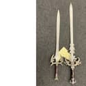 Swords were seized by police during a raid of a property in Gosport.