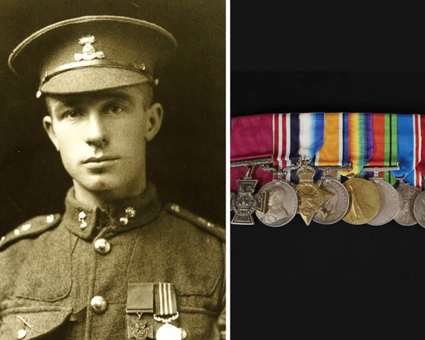 The medals of a Portsmouth soldier honoured for his heroics in the First World War were due to be going up for sale - including his Victoria Cross medal - but the lot has since been withdrawn.
