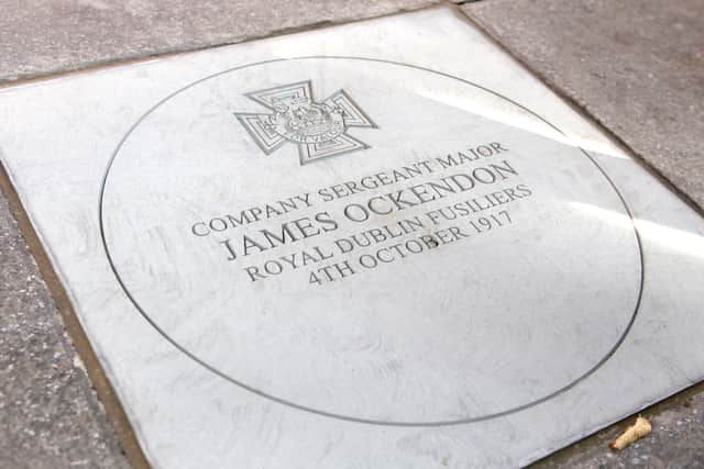 James Ockenden Victoria Cross Stone in Yorke Street, Portsmouth, Southsea.