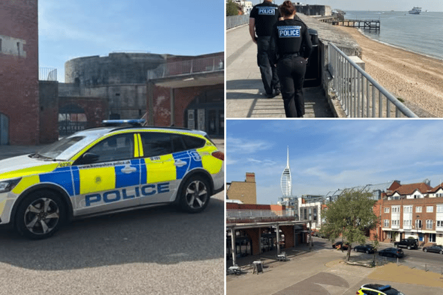 Police patrols in Southsea today 