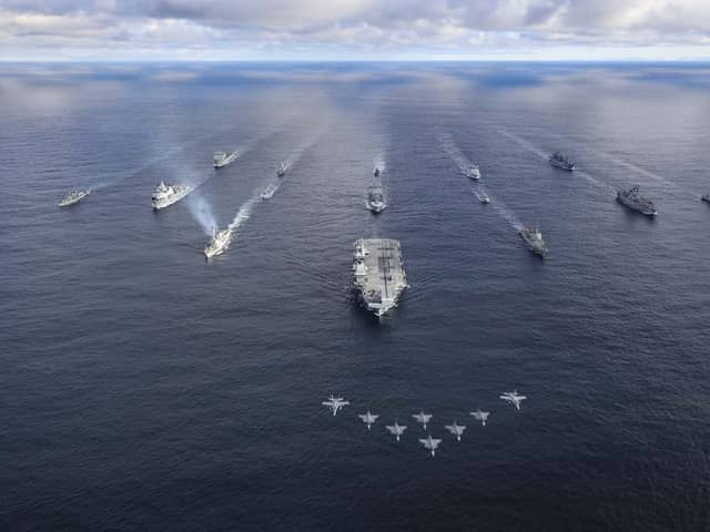 HMS Prince of Wales will be joined by a myriad of different aircraft when she deploys to the Indo-Pacific region. She will be joined by various Royal Navy ships and other capabilities.