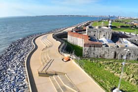 De Gomme finished at the theatre of the sea at Southsea Castle
