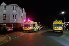 Two ambulances and an air ambulance attended an incident in Buckland yesterday.