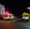 Two ambulances and an air ambulance attended an incident in Buckland yesterday.