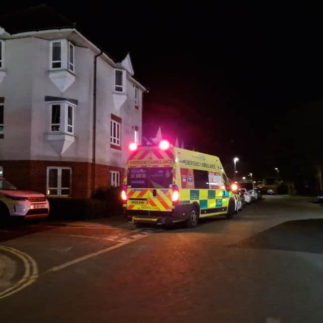 Two ambulances and an air ambulance attended an incident in Buckland yesterday.
