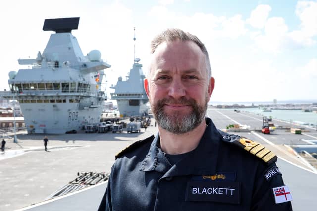 Captain Will Blackett RN, Commanding Officer of HMS Prince of Wales, praised the upgrades announced for Portsmouth Naval Base. He said they would allow him and others to do their jobs better. Infrastructure upgrades were announced by the government during the Chancellor's Spring Statement.