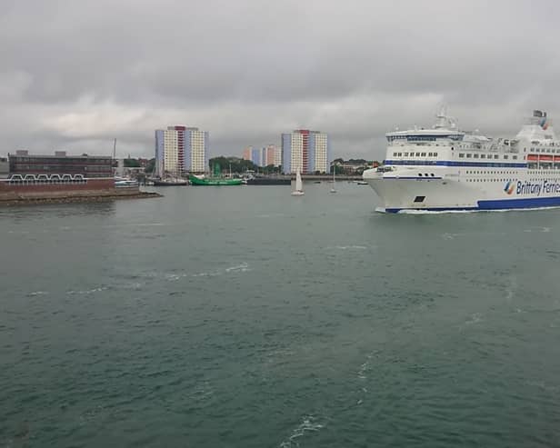 Brittany Ferries ship MV Normandie will be making her final journey to and from Portsmouth as she is set to be replaced by MV Guillaume de Normandie. Pictured is her sailing from the port last year.