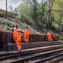 Work being done on railway tracks near Grudge Heath Lane, Fareham. Picture: Habibur Rahman