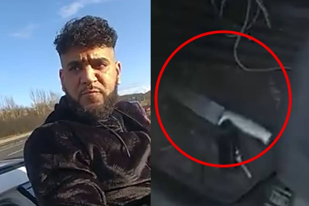 Sheffield man caught with 8-inch knife and £130k of heroin.