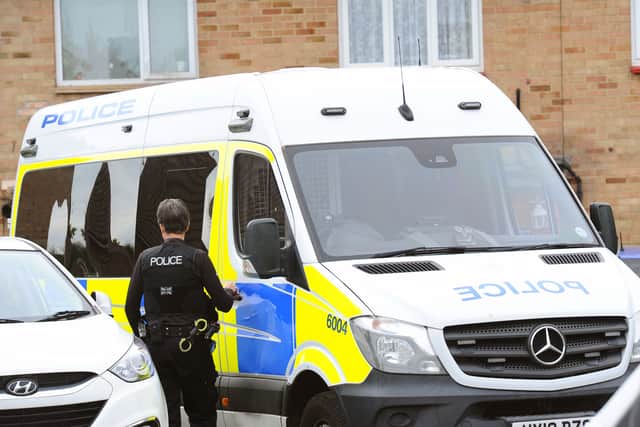 Police have been in Timsbury Crescent, Havant, on April 18, 2025, following the discovery of a woman's body. 

Picture: Sarah Standing (180425-4318)