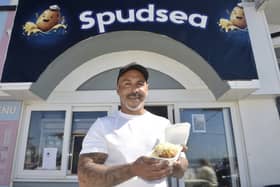 Daryl Adams, owner of Spudsea at South Parade Pier. Picture: Sarah Standing (170425-1850)