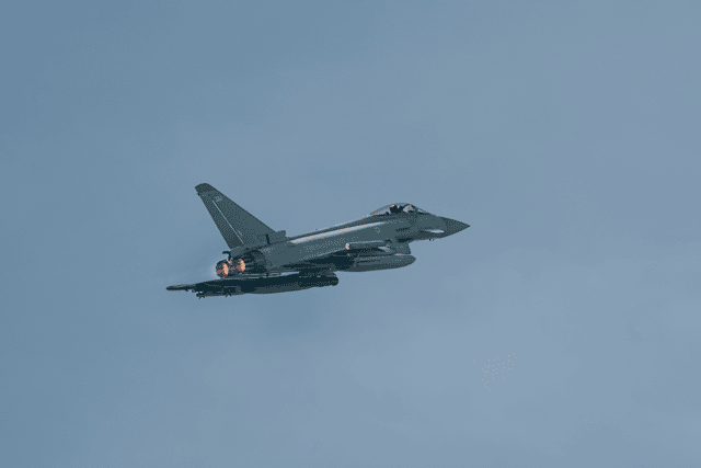 RAF Typhoon jets were scrambled to intercept Russian aircraft flying near Nato airspace.