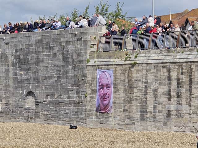 Crowds gather at Hot Walls to say farewell to crew of HMS Prince of Wales