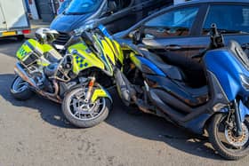 Hampshire and Isle of Wight Roads and Policing Unit have taken down a motorcyclist after they failed to stop on multiple occasions. 