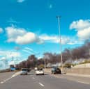 Smoke across the M275