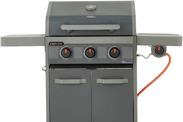 Tower Three Burner Gas BBQ with Side Burner