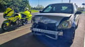 The Hampshire and Isle of Wight Roads Policing Unit has shared a picture of a car that was dangerously driving along the M275. 