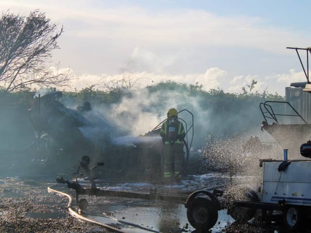 Firefighters worked into the night yesterday as they tackled a serious fire at a boatyard in Tipner Lane, Portsmouth.

Picture: Ashley Simmonds