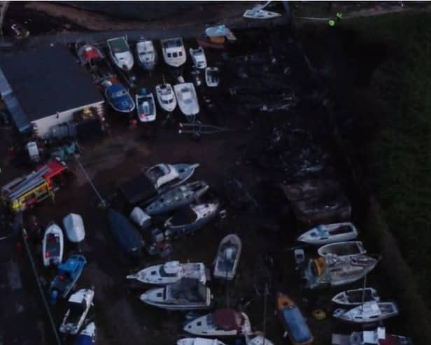 Fire crews left the scene at 9pm on April 22 having been tackling the blaze since 4pm.