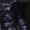 Fire crews left the scene at 9pm on April 22 having been tackling the blaze since 4pm.