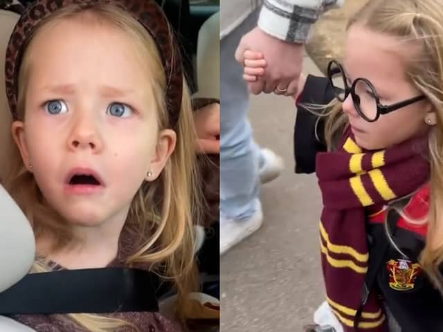 Eva Loren Lyth is surprised with tickets to Warner Bros. Studio Tour.