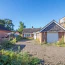 The listing says: "No forward chain is offered with this greatly extended three bedroomed detached bungalow in Cowplain offering huge potential occupying a generous plot." 