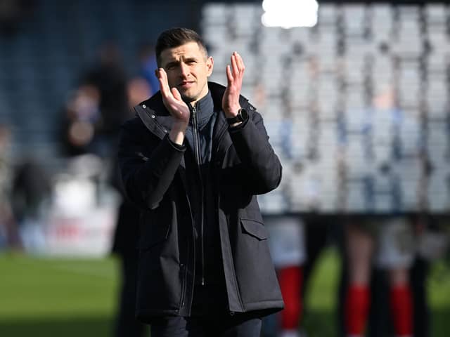 Pompey boss John Mousinho. Pic: Graham Hunt/ProSportsImages