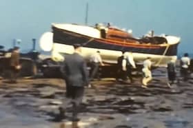 1950s archive film shows lifeboat launch off Yorkshire Coast
