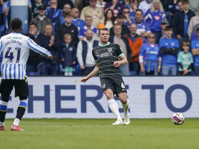 Conor Shaughnessy returned to Pompey's starting XI for the trip to Sheffield Wednesday - although was taken off at half-time. Picture: Jason Brown/ProSportsImages