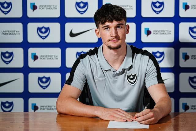 Reuben Swann joined Pompey in June 2024 from AFC Sudbury. Picture: Portsmouth FC