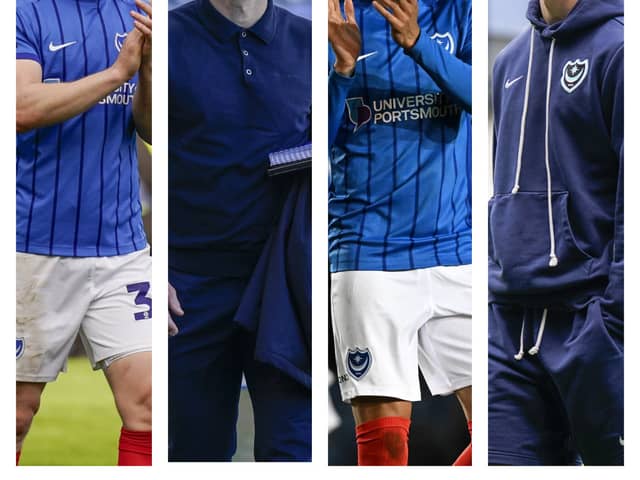 From left to right: Whether to pursue Rob Atkinson, retaining John Mousinho and Josh Murphy as well as exploring a return for Freddie Potts are all issues Pompey need to consider this summer.